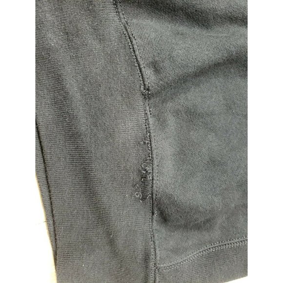 Champion Reverse Weave Sweatshirt Crewneck Small Black SPELL OUT in White - Picture 10 of 11